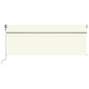 Tenda Automatica con Parasole Sensore Vento e LED 4,5x3 m Crema