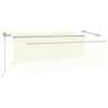 Tenda Automatica con Parasole Sensore Vento e LED 4,5x3 m Crema