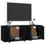 Mobili Porta TV a Parete 2 pz Nero 57x34,5x40 cm