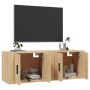 Mobili Porta TV a Parete 2 pz Rovere Sonoma 57x34,5x40 cm