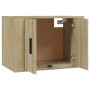 Mobili Porta TV a Parete 2 pz Rovere Sonoma 57x34,5x40 cm