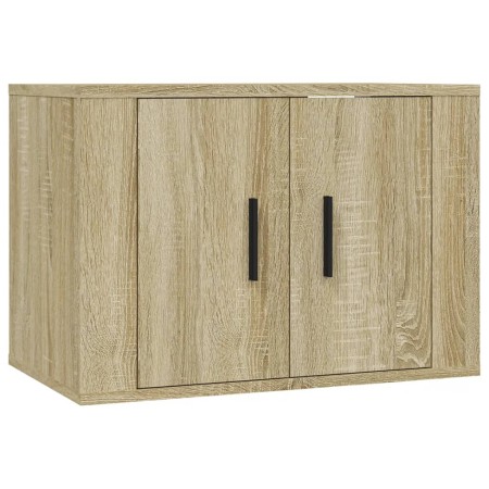 Set di Mobili Porta TV 4 pz Rovere Sonoma in Legno Multistrato