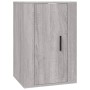 Set Mobili Porta TV 3 pz Grigio Sonoma in Legno Multistrato