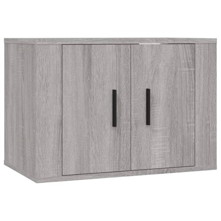 Set di Mobili Porta TV 4 pz Grigio Sonoma in Legno Multistrato