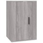 Set di Mobili Porta TV 4 pz Grigio Sonoma in Legno Multistrato