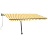 Tenda da Sole Autoportante Automatica 450x300 cm Gialla Bianca