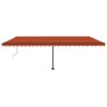 Tenda da Sole Autoportante Automatica 600x300cm Arancio Marrone