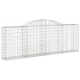 Cesti Gabbioni ad Arco 2 pz 300x30x100/120 cm Ferro Zincato