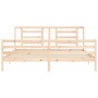 Giroletto con Testiera 200x200 cm in Legno Massello