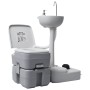 Set Toilette Portatile Campeggio Supporto Lavamani Tanica Acqua