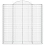 Cesti Gabbioni ad Arco 3 pz 200x50x200/220 cm Ferro Zincato