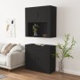 Credenza Nera in Legno Multistrato