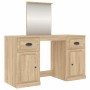 Toeletta con Specchio Rovere Sonoma 130x50x132,5 cm