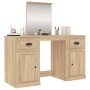 Toeletta con Specchio Rovere Sonoma 130x50x132,5 cm