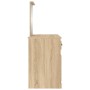 Toeletta con Specchio Rovere Sonoma 130x50x132,5 cm