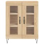 Credenza Rovere Sonoma 69,5x34x180 cm in Legno Multistrato