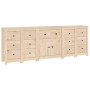 Credenza 230x35x80 cm in Legno Massello di Pino