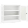 Armadio per Ufficio Bianco 90x40x90 cm in Acciaio