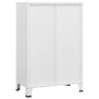 Armadio Classificatore Industriale Bianco 75x40x115 cm Metallo