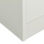 Armadio per Ufficio Grigio Chiaro 90x40x180 cm in Acciaio