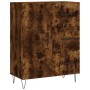 Credenza Rovere Fumo 69,5x34x180 cm in Legno Multistrato