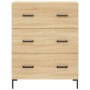 Credenza Rovere Sonoma 69,5x34x180 cm in Legno Multistrato