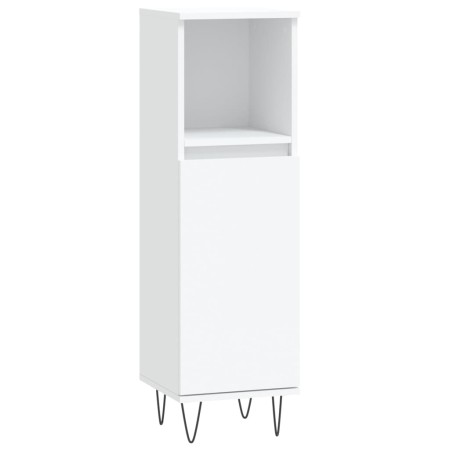 Set Mobili da Bagno 3 pz Bianco in Legno Multistrato