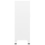 Armadio Classificatore Industriale Bianco 70x40x115 cm Metallo