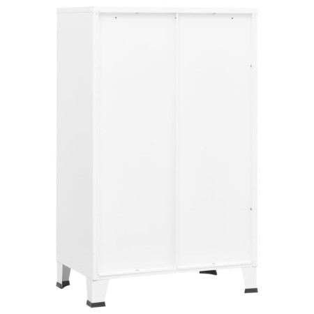 Armadio Classificatore Industriale Bianco 70x40x115 cm Metallo