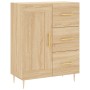 Credenza Rovere Sonoma 69,5x34x180 cm in Legno Multistrato