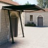 Tenda da Sole Retrattile Automatica con Pali 3x2,5 m Antracite