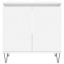 Set Mobili da Bagno 3 pz Bianco in Legno Multistrato