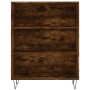 Credenza Rovere Fumo 69,5x32,5x180 cm Legno Multistrato