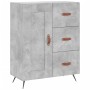 Credenza Grigio Cemento 69,5x34x180 cm in Legno Multistrato