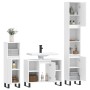 Set Mobili da Bagno 3 pz Bianco in Legno Multistrato