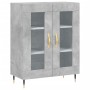 Credenza Grigio Cemento 69,5x34x180 cm in Legno Multistrato