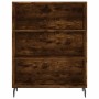 Credenza Rovere Fumo 69,5x34x180 cm in Legno Multistrato