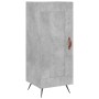 Credenza Grigio Cemento 34,5x34x180 cm in Legno Multistrato