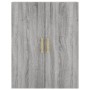 Credenza Grigio Sonoma 69,5x34x180 cm in Legno Multistrato