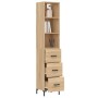 Credenza Rovere Sonoma 34,5x34x180 cm in Legno Multistrato