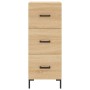 Credenza Rovere Sonoma 34,5x34x180 cm in Legno Multistrato