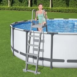 Bestway Scaletta Sicurezza per Piscina a 4 Gradini Flowclear 132 cm