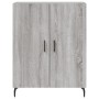 Credenza Grigio Sonoma 69,5x34x180 cm in Legno Multistrato