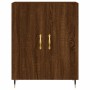 Credenza Rovere Marrone 69,5x34x180 cm in Legno Multistrato