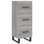 Credenza Grigio Sonoma 34,5x34x180 cm in Legno Multistrato