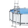 Bestway Scaletta Sicurezza per Piscina a 4 Gradini Flowclear 132 cm