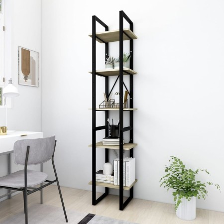 Libreria a 5 Ripiani Sonoma 40x30x175 cm in Legno Multistrato