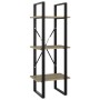 Libreria a 5 Ripiani Sonoma 40x30x175 cm in Legno Multistrato