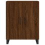 Credenza Rovere Marrone 69,5x34x180 cm in Legno Multistrato