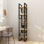 Libreria a 5 Ripiani Marrone 40x30x175 cm in Legno di Pino